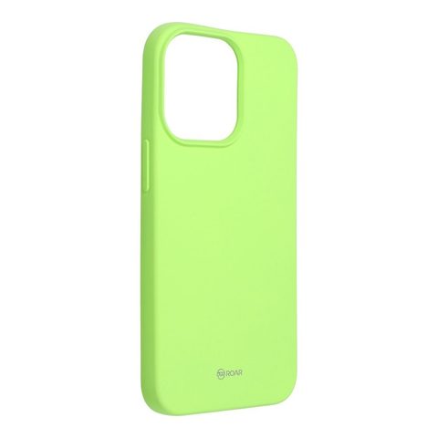 Obal / kryt na Apple iPhone 13 Pro limetkový - Roar Colorful Jelly Case