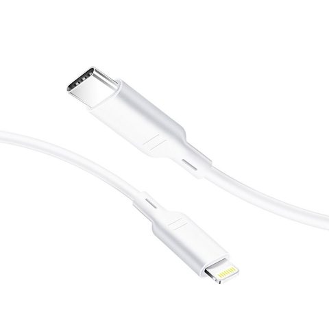 Kábel USB C / Apple iPhone Lightning biely - Blue Star
