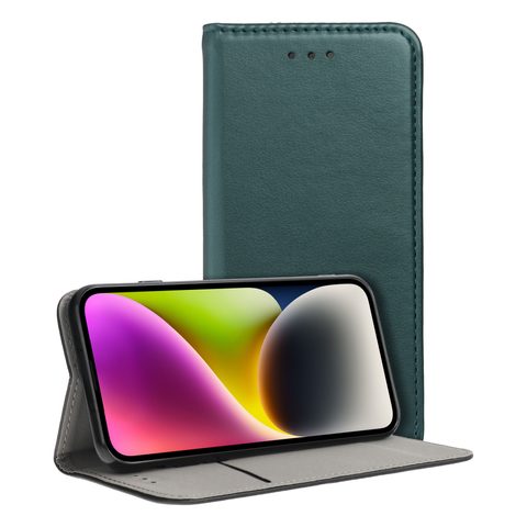 Pouzdro / obal na Samsung Galaxy A52 / A52S / A52 5G tmavě zelená - Smart Magneto