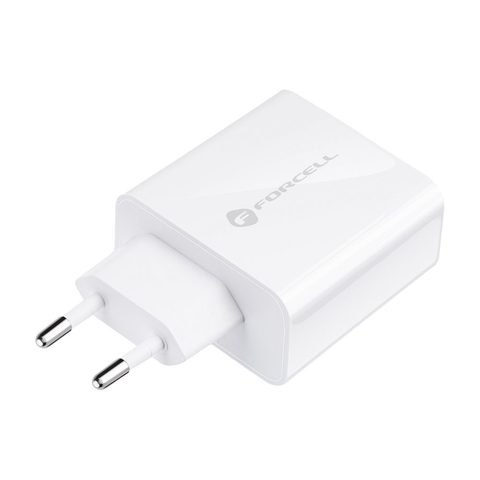 USB/USB C típusú töltő - 3A 45W-os gyorstöltés 4.0 Forcell