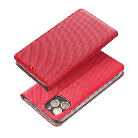 tok / borító Apple iPhone 13 Pro Max piros - book Smart