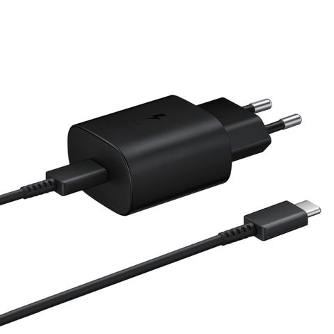 Síťová nabíječka USB Typ C 2A 25W černá - originál Samsung