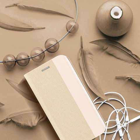 Pouzdro / obal na Samsung Galaxy A54 5G zlaté - knížkové SENSITIVE Book