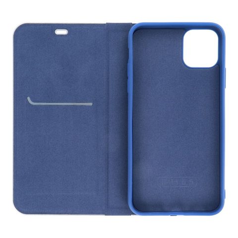 Puzdro / obal na Samsung Galaxy A25 5G modrý - kniha LUNA Book Carbon