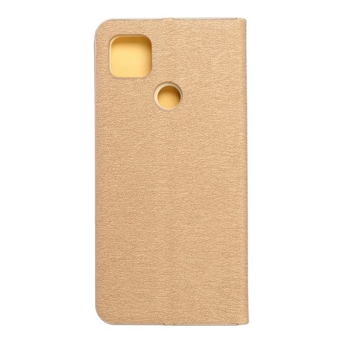 Puzdro / obal pre Xiaomi Redmi 9C / 9C NFC zlatý - kniha Luna Book