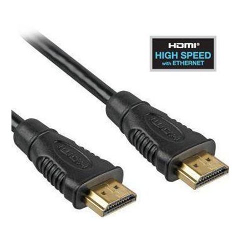 Kábel HDMI so zlatými konektormi 1,5 m - čierny