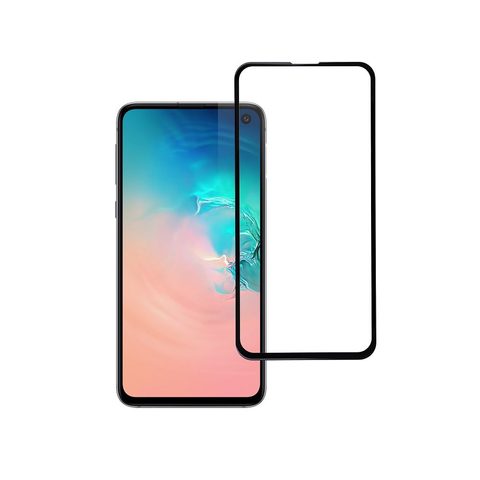 Edzett / védőüveg Samsung Galaxy S10e Full Face (teljes ragasztás / kis méret) - fekete 5D Blue Star