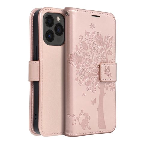 Puzdro / obal pre Apple iPhone 13 Pro old pink tree - kniha Forcell MEZZO
