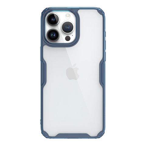 Obal / kryt na Apple iPhone 15 Pro Max modré - Nillkin Nature TPU PRO