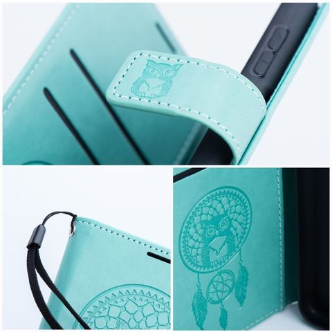 Puzdro / obal na Samsung Galaxy S24 lapač snov zelené - kniha MEZZO