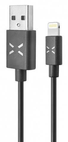 Adatkábel USB / Lightning 2m fekete - FIXED adatkábel
