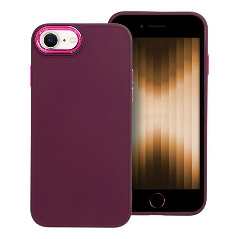 Obal / kryt na Apple iPhone 7 / 8 / SE 2020 / SE 2022 Frame case - fialový