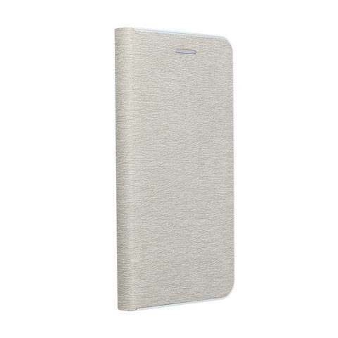 Pouzdro / obal na Apple iPhone 15 stříbrné - knížkové LUNA Book Gold