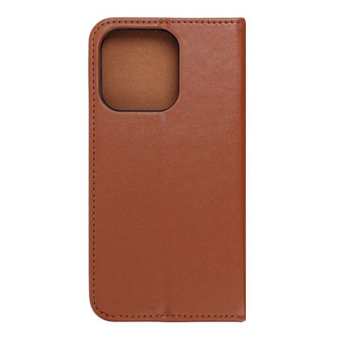 Pouzdro / obal na Apple iPhone 14 Pro hnědé - knížkové Leather case