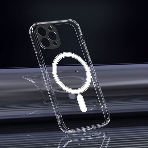 Obal / kryt na Apple iPhone 13 průhledný - Mag Cover