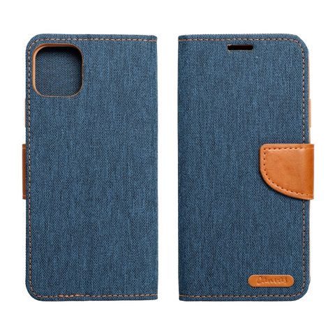 Puzdro / obal pre Samsung Galaxy A02 modré - kniha Canvas Book case