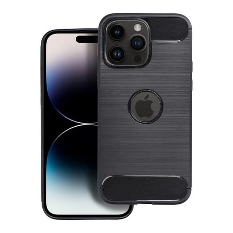 tok / borító Apple iPhone 13 Pro Max fekete - Forcell CARBON