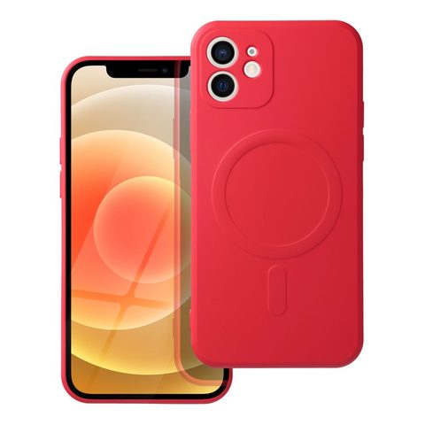 tok / borítás Apple iPhone 12 piros Sillicon Mag Cover