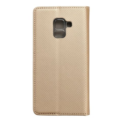 Pouzdro / obal na Samsung Galaxy A5 2018 / A8 2018 zlaté - knížkové SMART