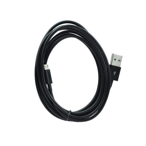 USB kábel micro USB univerzálny 2 metre dlhý čierny