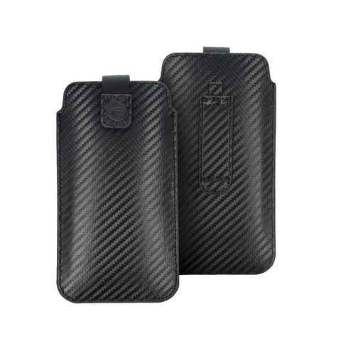 Pouzdro / obal na NOKIA C5 / E51 / E52 / 515 SAMSUNG S5610 - zasouvací Forcell POCKET Carbon Case