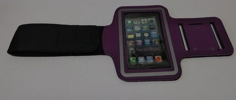 Puzdro / obal pre Iphone 5 fialové - šporové puzdro na ruku