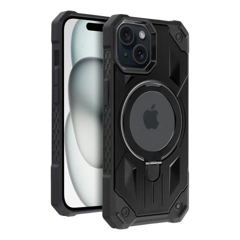 Obal / kryt na Apple iPhone 15 čierne - Armor Mag Cover