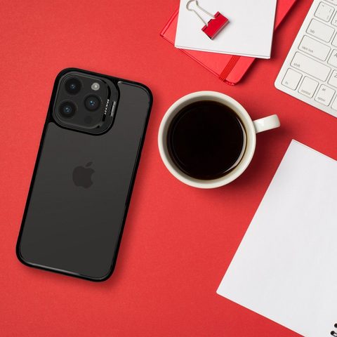 Obal / kryt na Apple iPhone 14 PRO MAX čierne - BRACKET