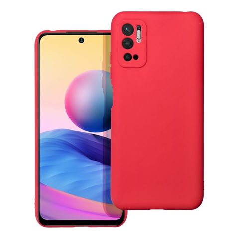 Obal / kryt pre Xiaomi Redmi Note 10 5G červený - Forcell SOFT