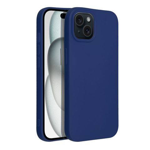 Obal / kryt na Apple iPhone 15 tmavě modrý - SOFT