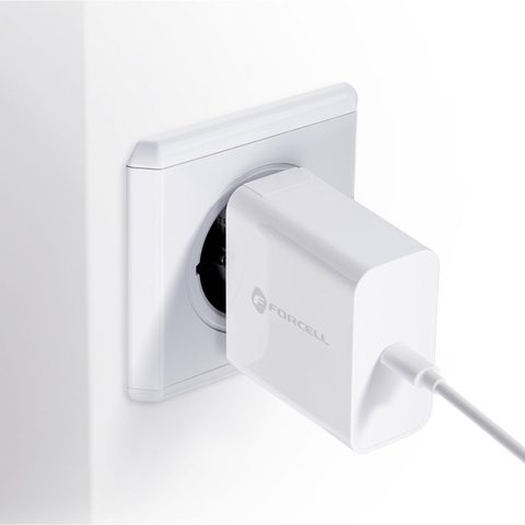 Nabíjačka USB / USB typu C - 3A 45W Quick Charge 4.0 Forcell