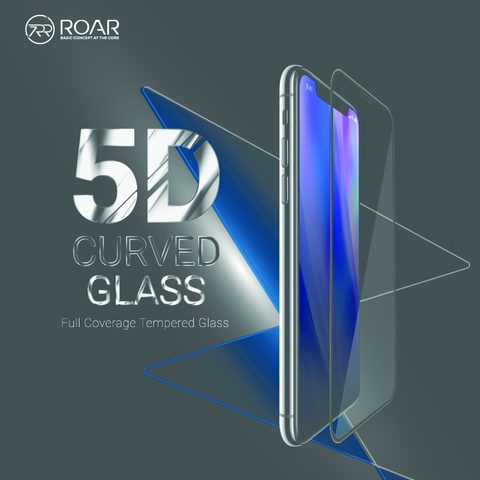 Edzett / védőüveg Samsung Galaxy S8 Plus fekete (tokbarát) - 5D Roar Glass full adhesive