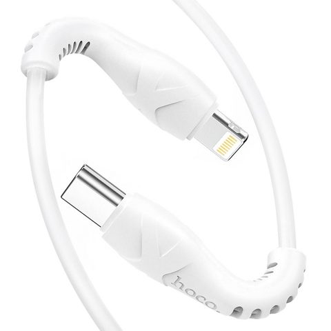 Kabel Type C / iPhone Lightning 8-pin bílý - HOCO