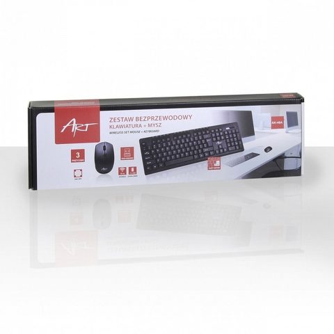Bezdrátová klávesnice + bezdrátová myš s podložkou - ARK