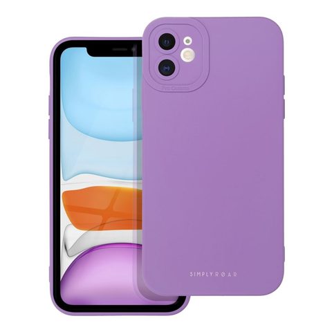 Obal / kryt na Apple iPhone 11 fialový - Roar Round Corner Magnetic Flip Case