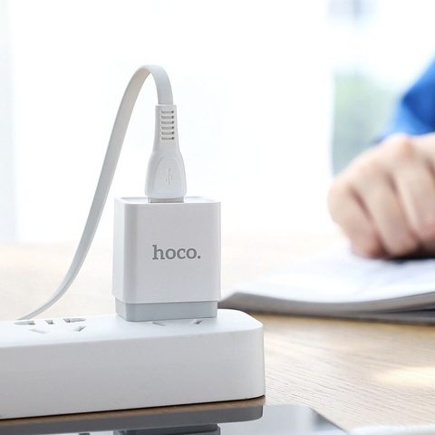 Töltő- és adatkábel iPhone USB / Lightning 1 m fehér - HOCO Noah NEO