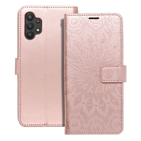 Pouzdro / Obal na Samsung Galaxy A32 5G starorůžová mandala - knížkové Forcell MEZZO