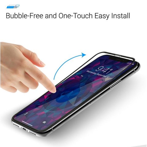 Tvrdené / ochranné sklo Xiaomi Redmi 9 čierne - 5D Full Glue Roar Glass