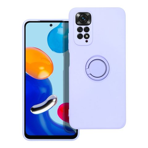 Obal / kryt pre Xiaomi Redmi Note 11/11S fialový - Forcell Silikónový krúžok