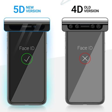 Edzett / védőüveg Samsung Galaxy A21s fekete - 5D Full Glue Roar Glass (tokbarát)