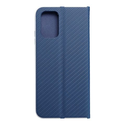 Pouzdro / obal na Xiaomi Redmi Note 10 / 10S modré - knížkové Forcell LUNA Carbon