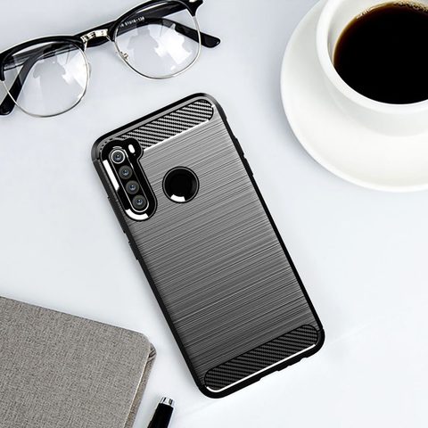 Fedél / borító Xiaomi Redmi Note 8T fekete - Forcell Carbon