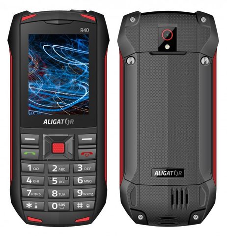 Aligator R40 eXtremo kültéri Dual SIM fekete - piros