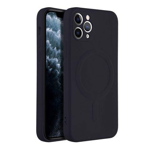 Obal / kryt pre Apple iPhone 11 PRO čierny Sillicon Mag Cover