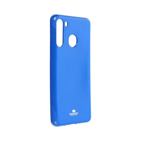 Védőborító Samsung Galaxy A21 kék - Jelly Case Mercury