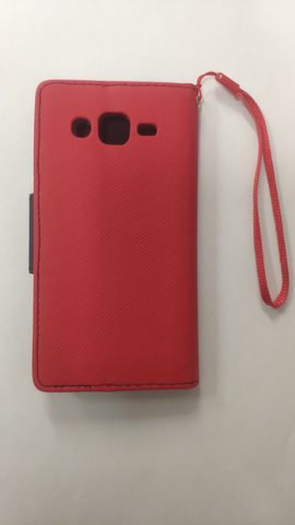 Puzdro / obal pre Samsung Galaxy J2 červený - kniha Fancy