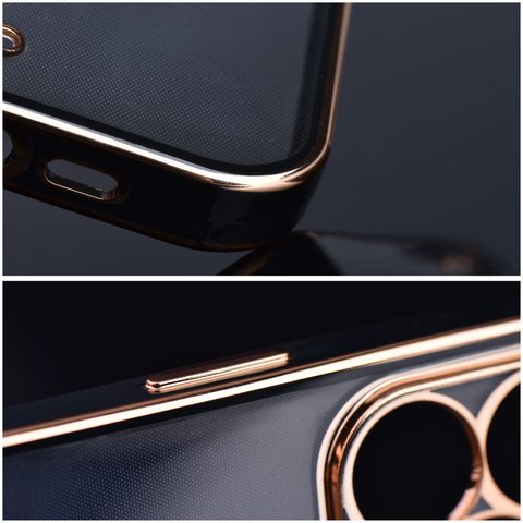 Obal / kryt pre iPhone 13 Pro Max čierne, priehľadné - Forcell Lux