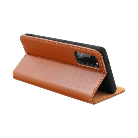 Pouzdro / obal na Apple iPhone 14 hnědé - knížkové Leather case