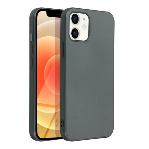 Obal / kryt na Apple iPhone 12/12 Pro šedý - METALLIC Case