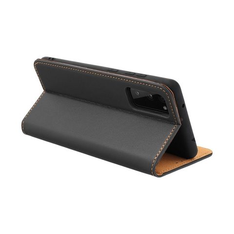 Puzdro / obal pre Samsung Galaxy A32 5G, čierne - Forcell Leather